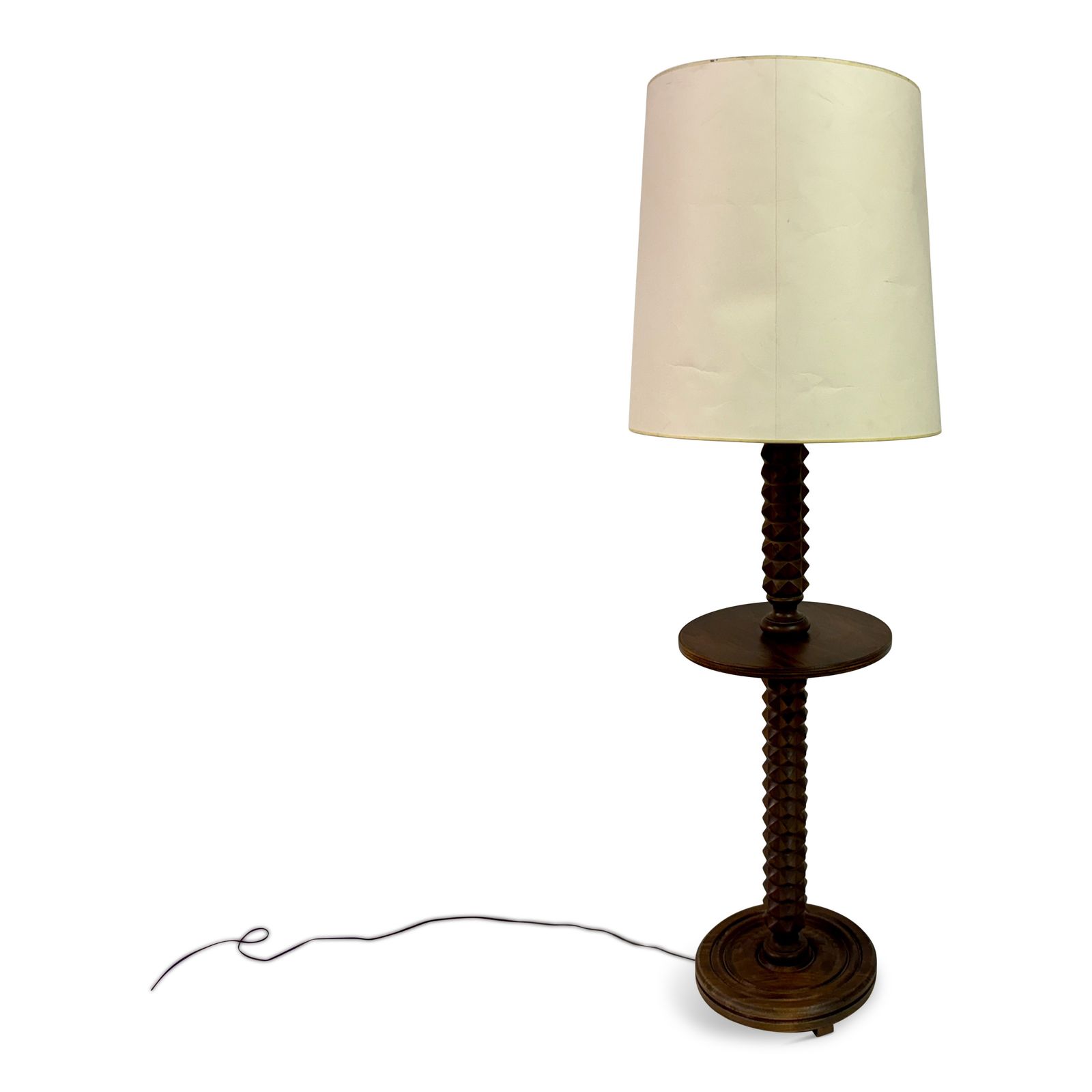 Carved French Floor Lamp In The Style Of Charles Dudouyt