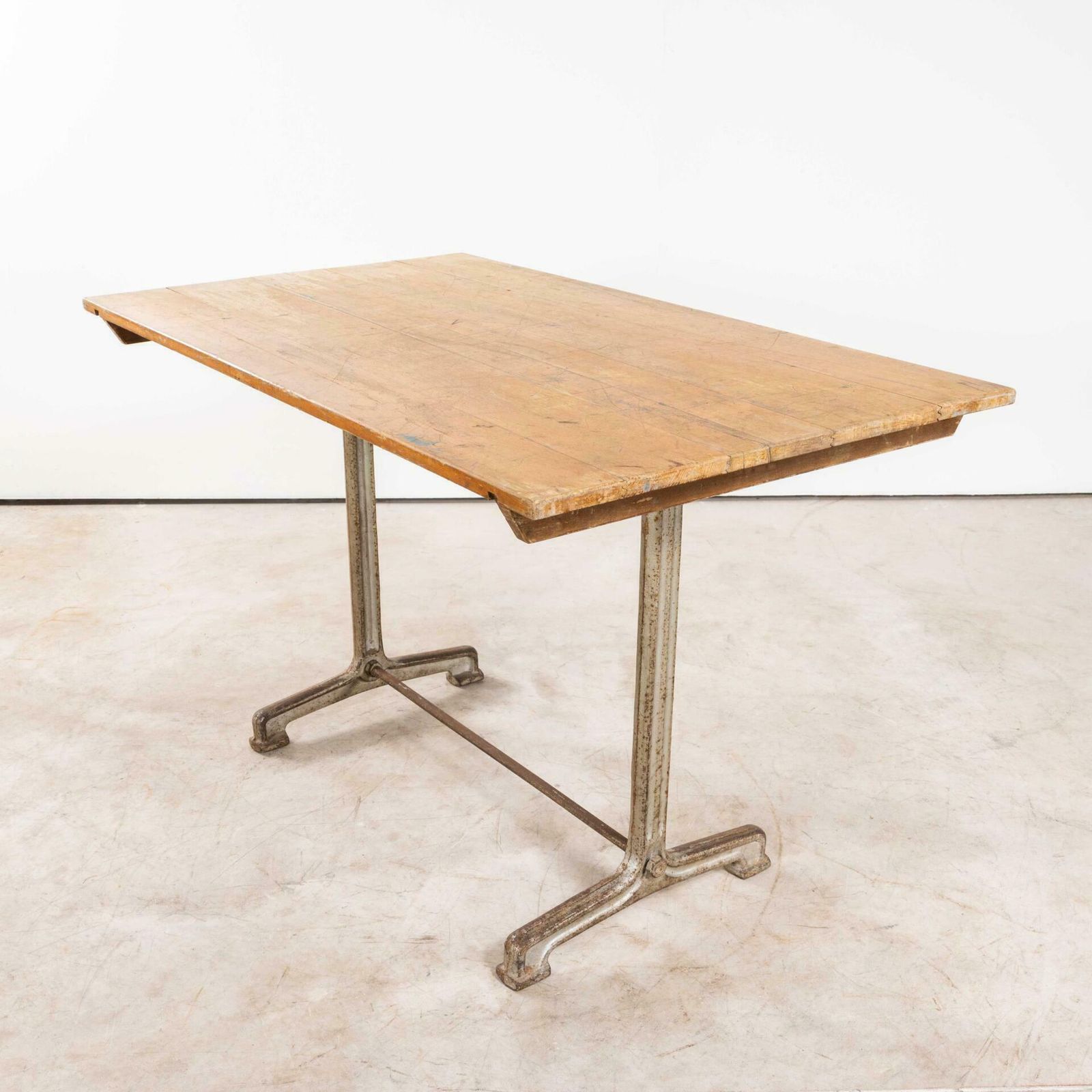 1930’s Original Cast Base Fischel Bistro Dining Table photo Furniture