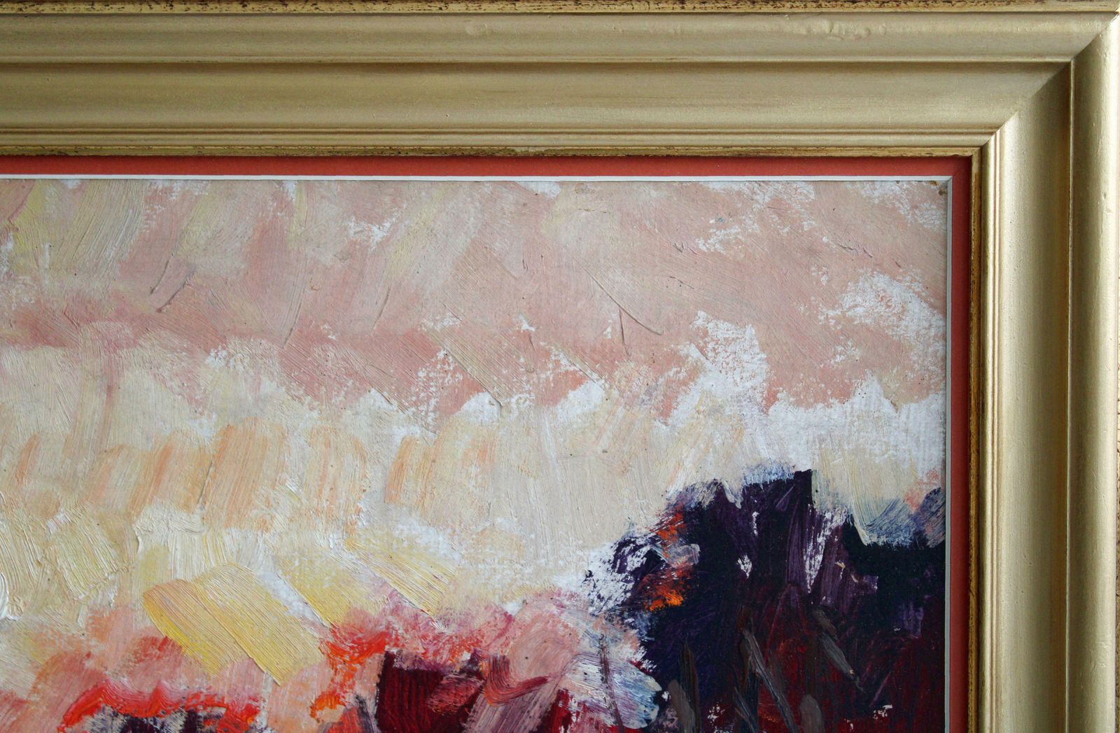 Harijs Veldre Sunset. Cardboard, Oil, 50x70 Cm photo Art