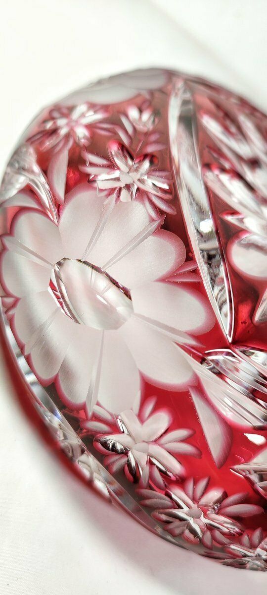 Schonborner Bleikristal Cut Crystal Ashtray, Germany, 1970s photo Home Decor