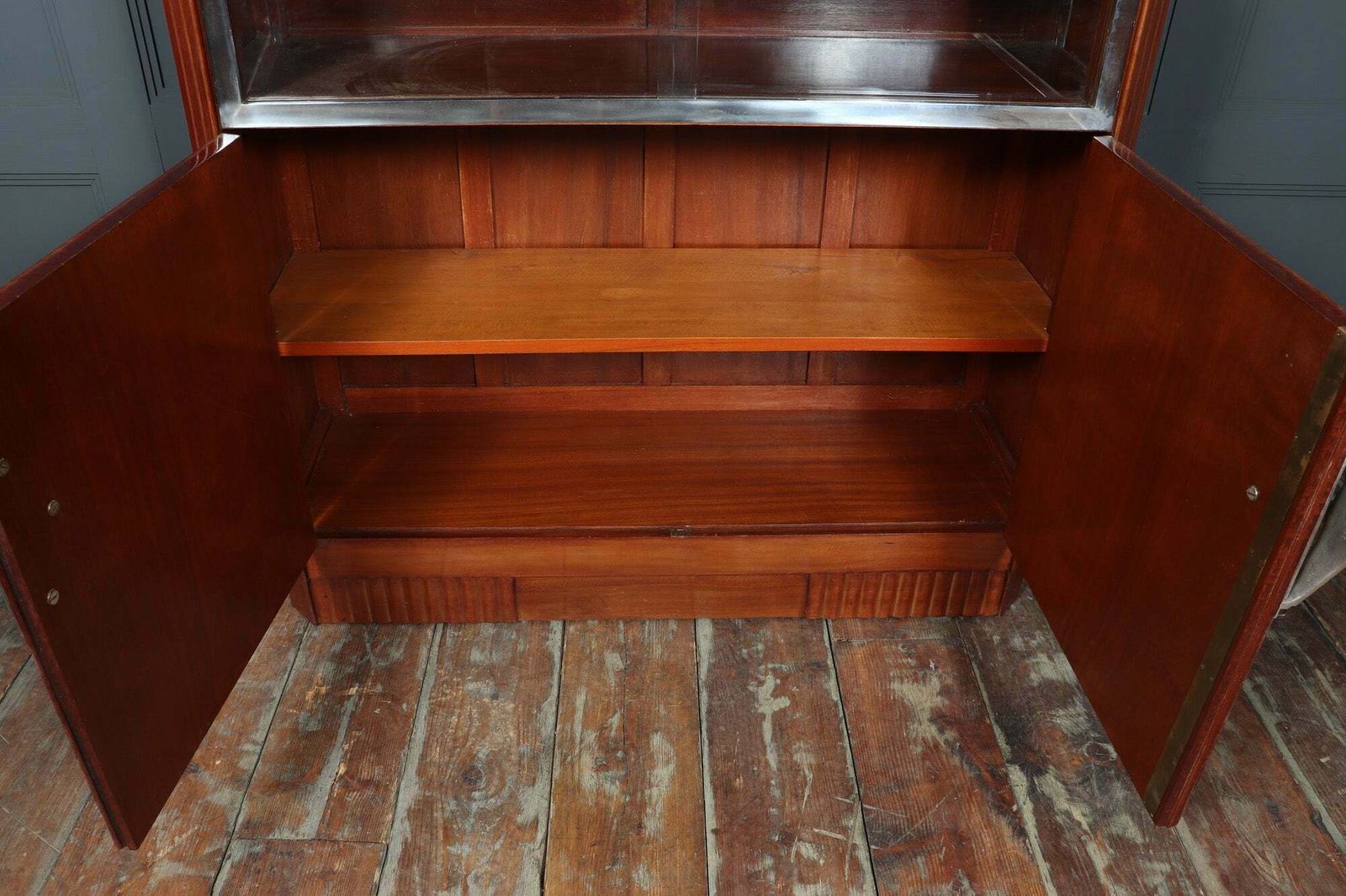 French Art Deco Cabinet In Pomelle Sapele photo vintage