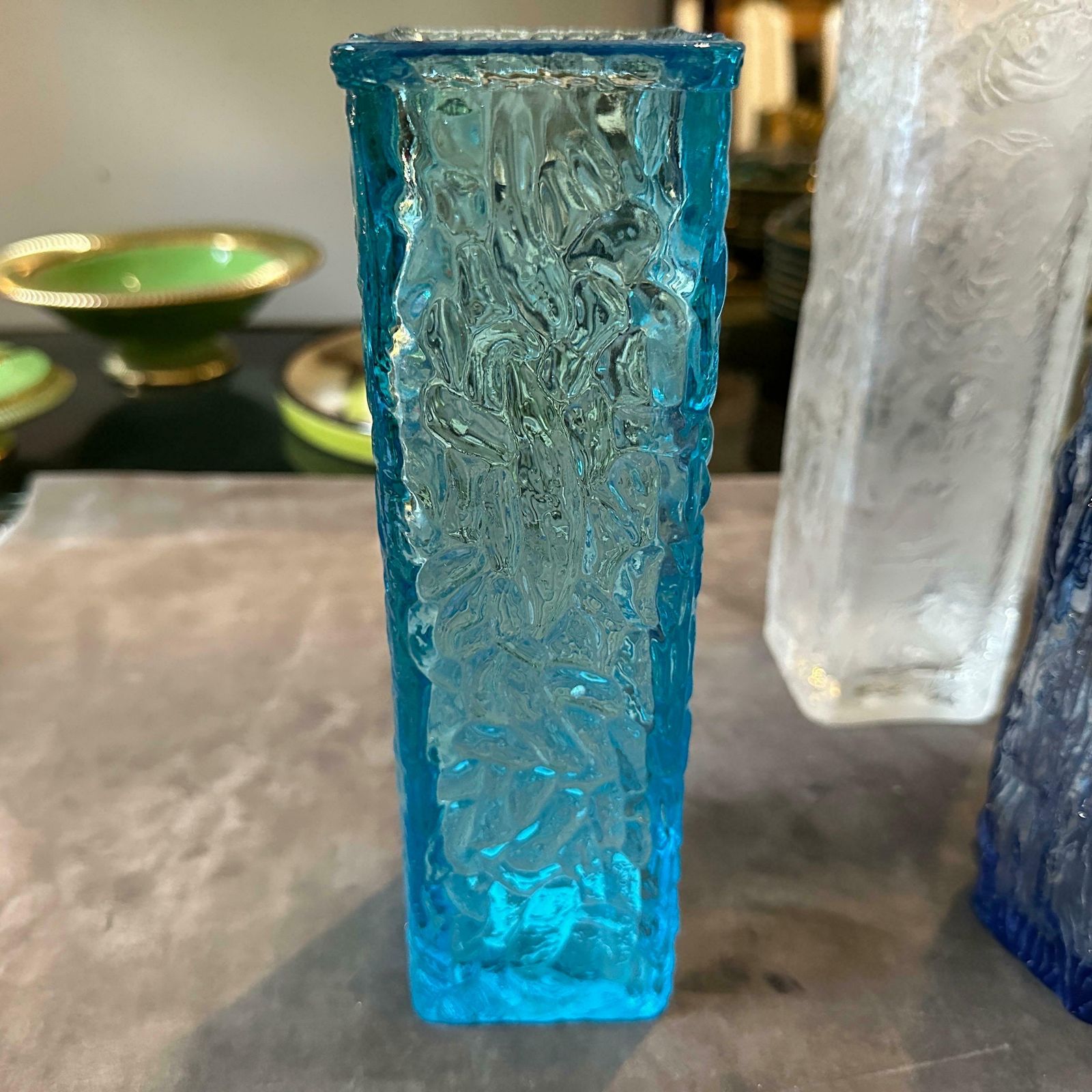 1970s Set Of Four Space Age Glass European Vases photo for sale