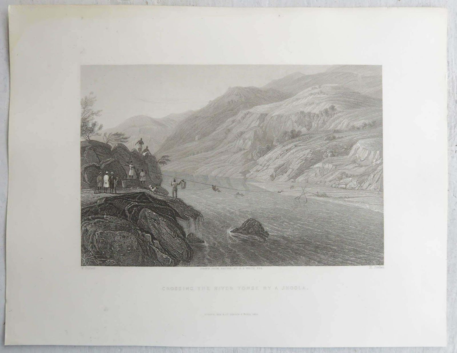 Art Set Of 15 Original Antique Prints Of The Himalayas, India, Circa 1830 photo