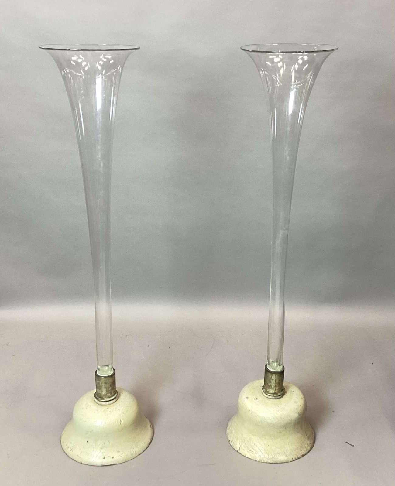 photo for sale An Impressive C19th Pair Of Very Large Trumpet Vases