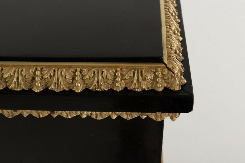 Pair Boulle Pier Cabinet Ebonised Inlay Antique 1850 photo furniture