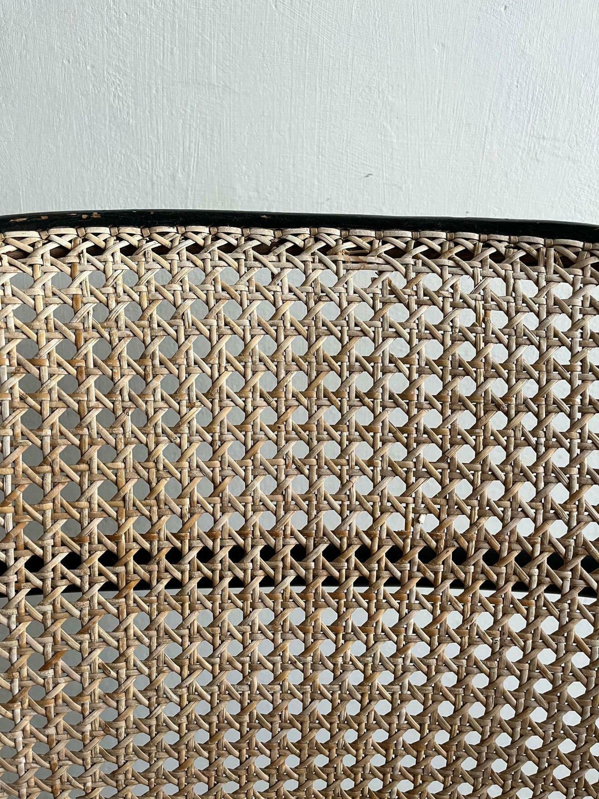 photo for sale Pair Of Josef Hoffmann Chairs For Thonet Model 911 With Black Bentwood Frame And Cane Seats