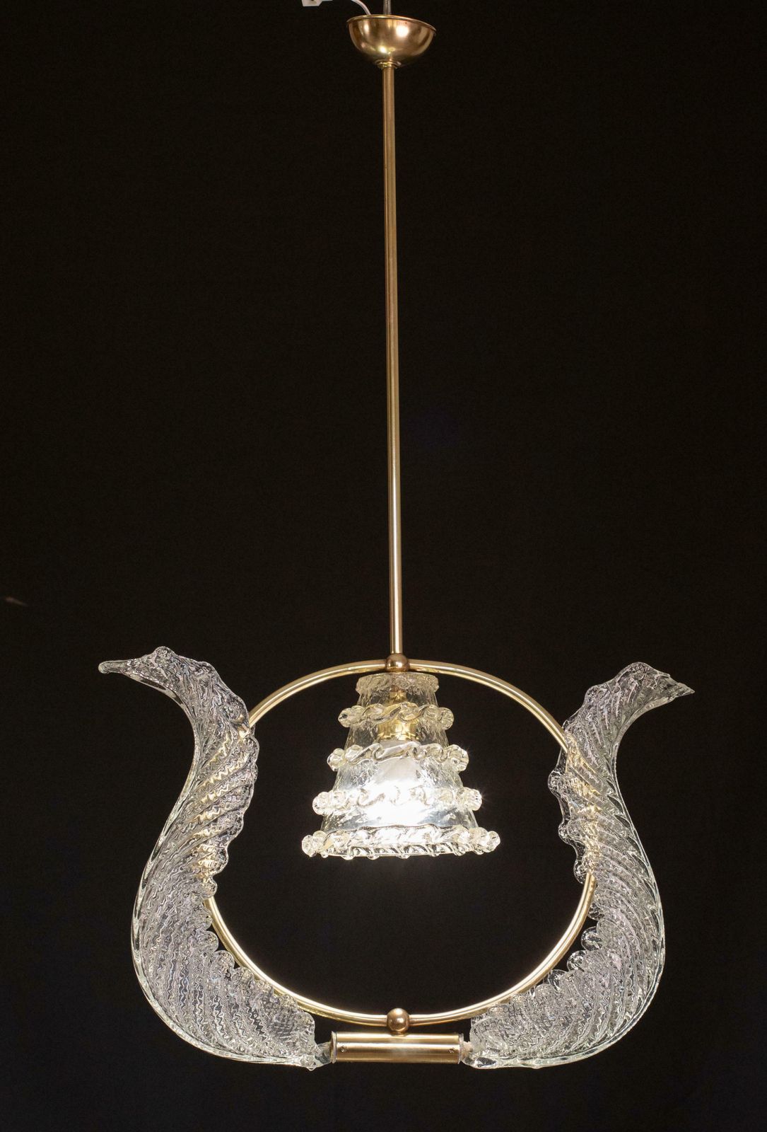 Elegant Art Decò Barovier And Toso Chandelier, 1940s photo furniture