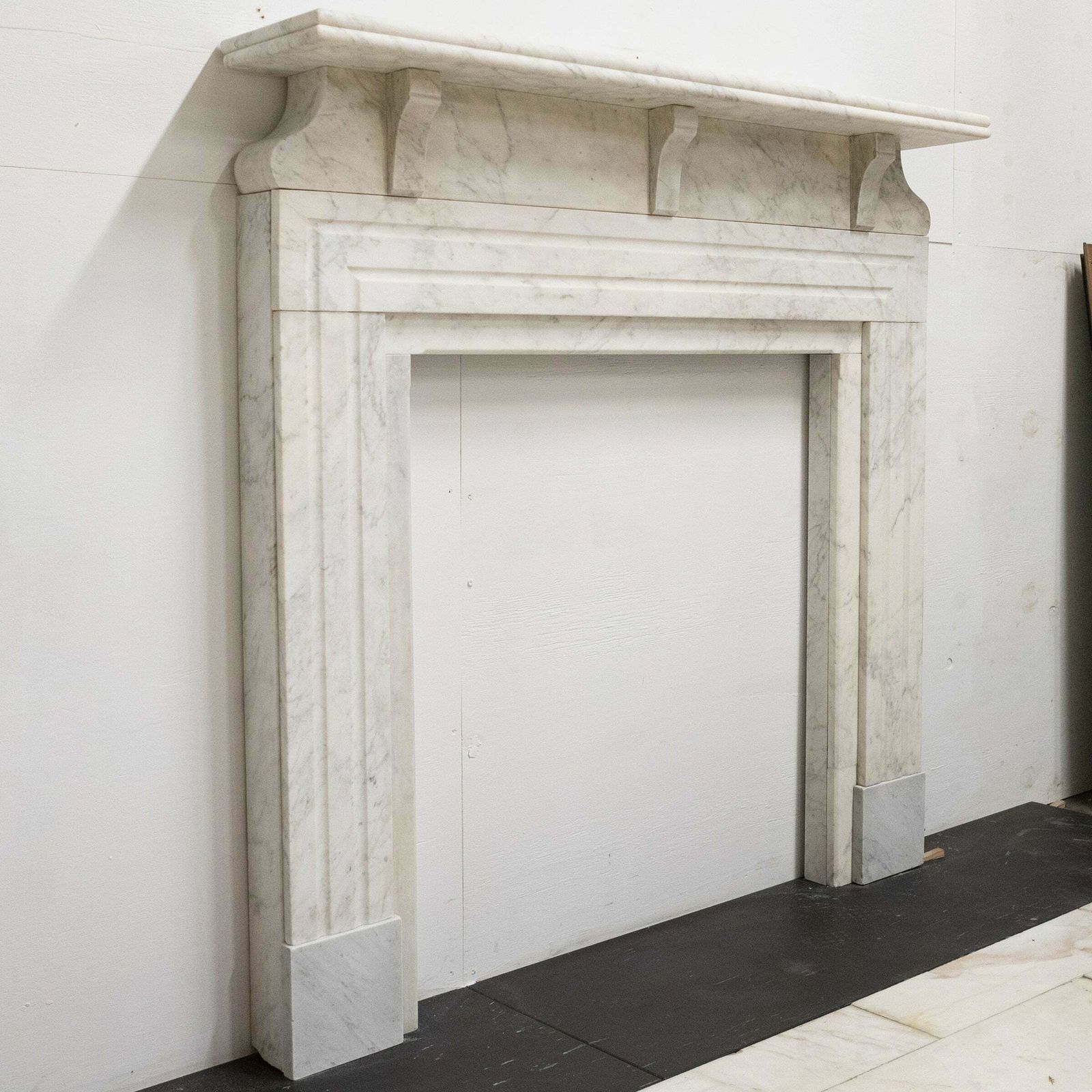 photo buy Antique Carrara Marble Chimneypiece