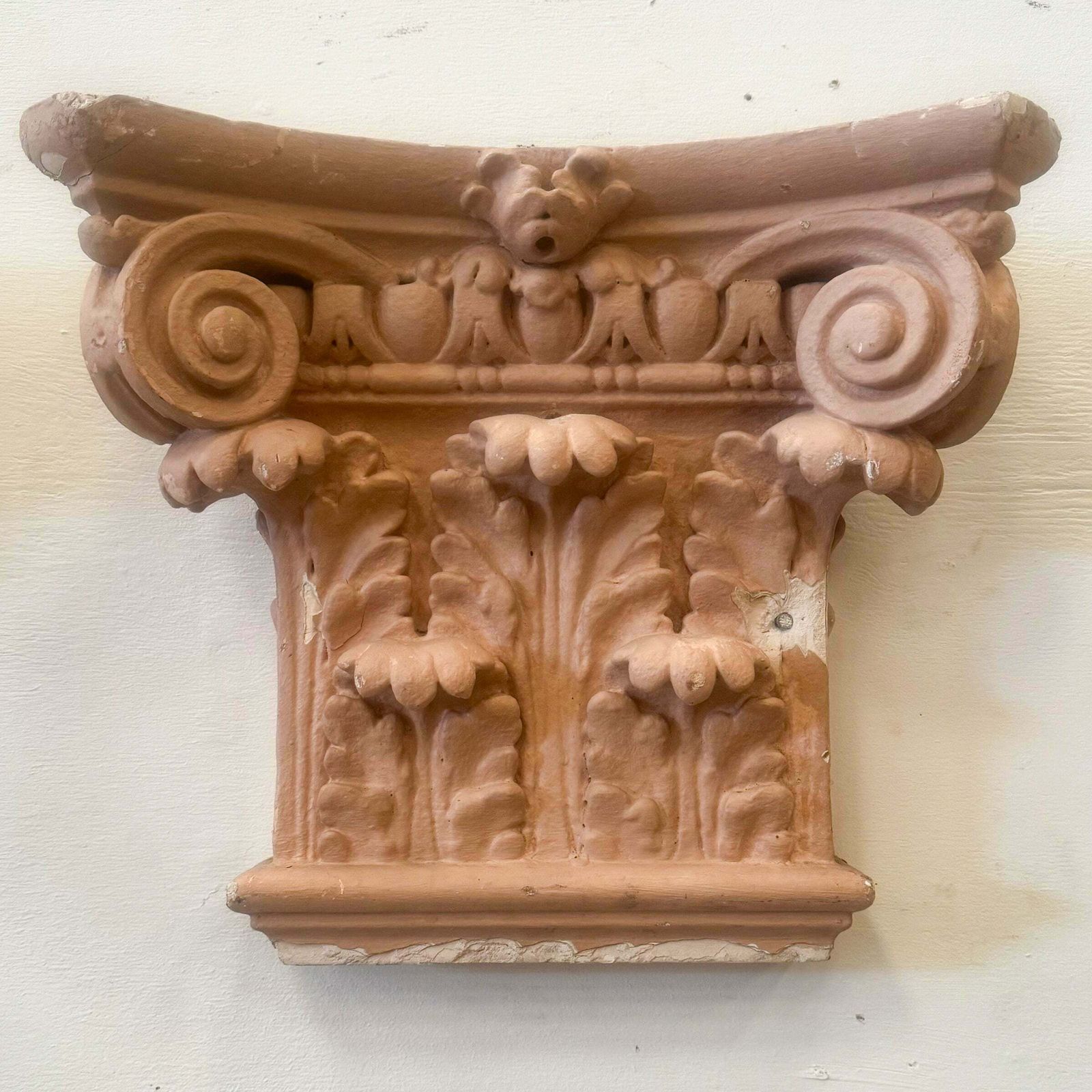 Set Of 4 Plaster Corinthian Capitals photo vinterior