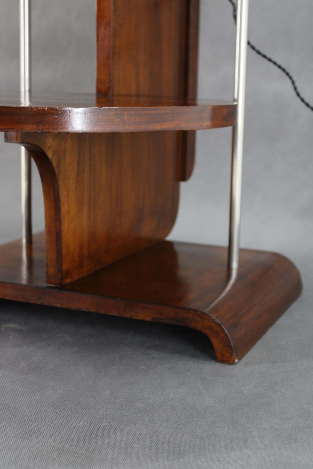 photo buy 1930s Jindrich Halabala Floor Lamp In Walnut Finish , Restored