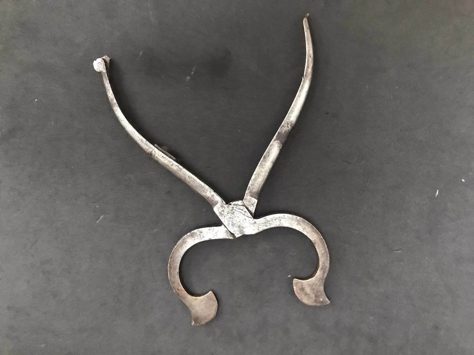 Swedish Handforged Antique 19th Century Sugar Cutter Tongs Sweden Tool Sugar Nippers Scandinavian Folk Art Primitive Viking Style Collection photo 124.0