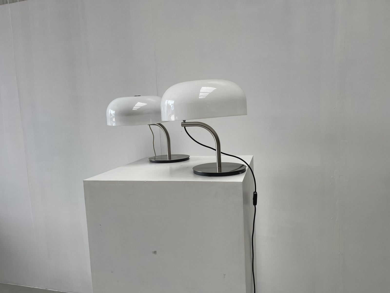 Pair Of Table Lamps By Giotto Stoppino For Valenti, 1980s photo buy