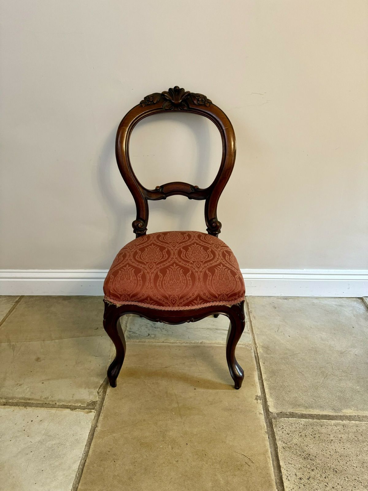 Set Of Six Antique Quality Carved Mahogany Dining Chairs photo vintage
