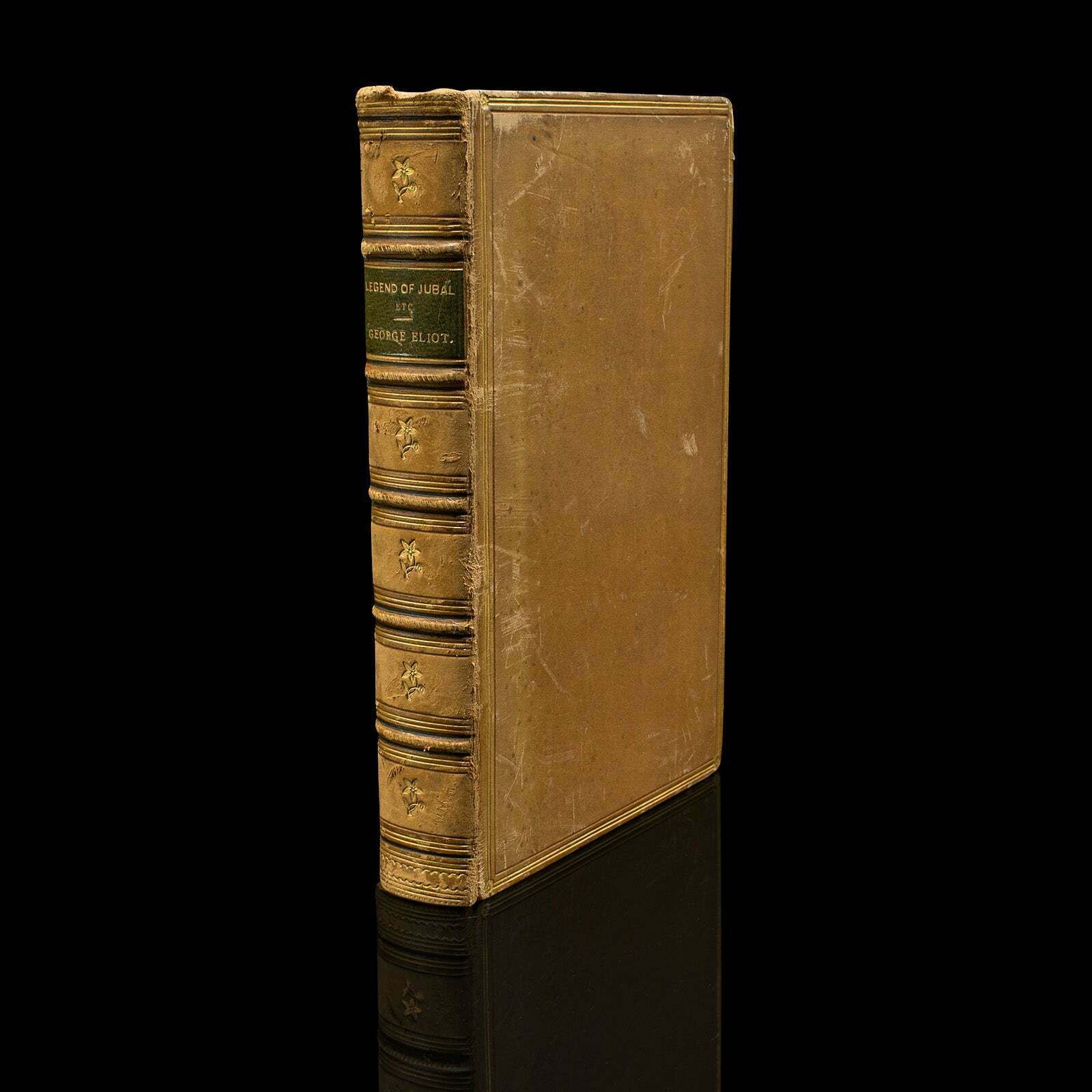 Antique Legend Of Jubal, George Eliot, English, Bound, Poetry Book, Victorian