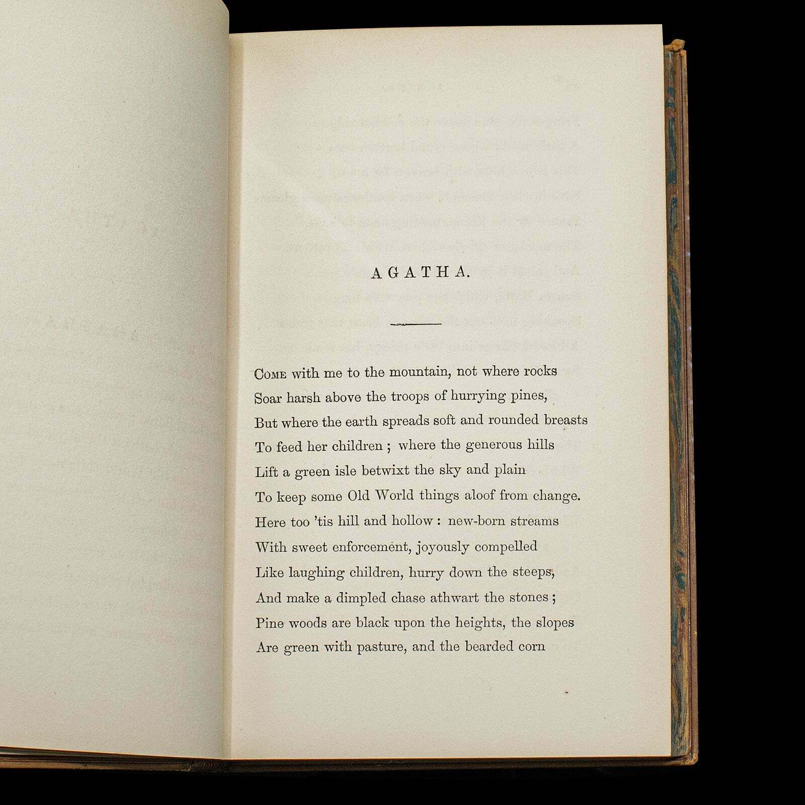 Antique Legend Of Jubal, George Eliot, English, Bound, Poetry Book, Victorian photo vintage