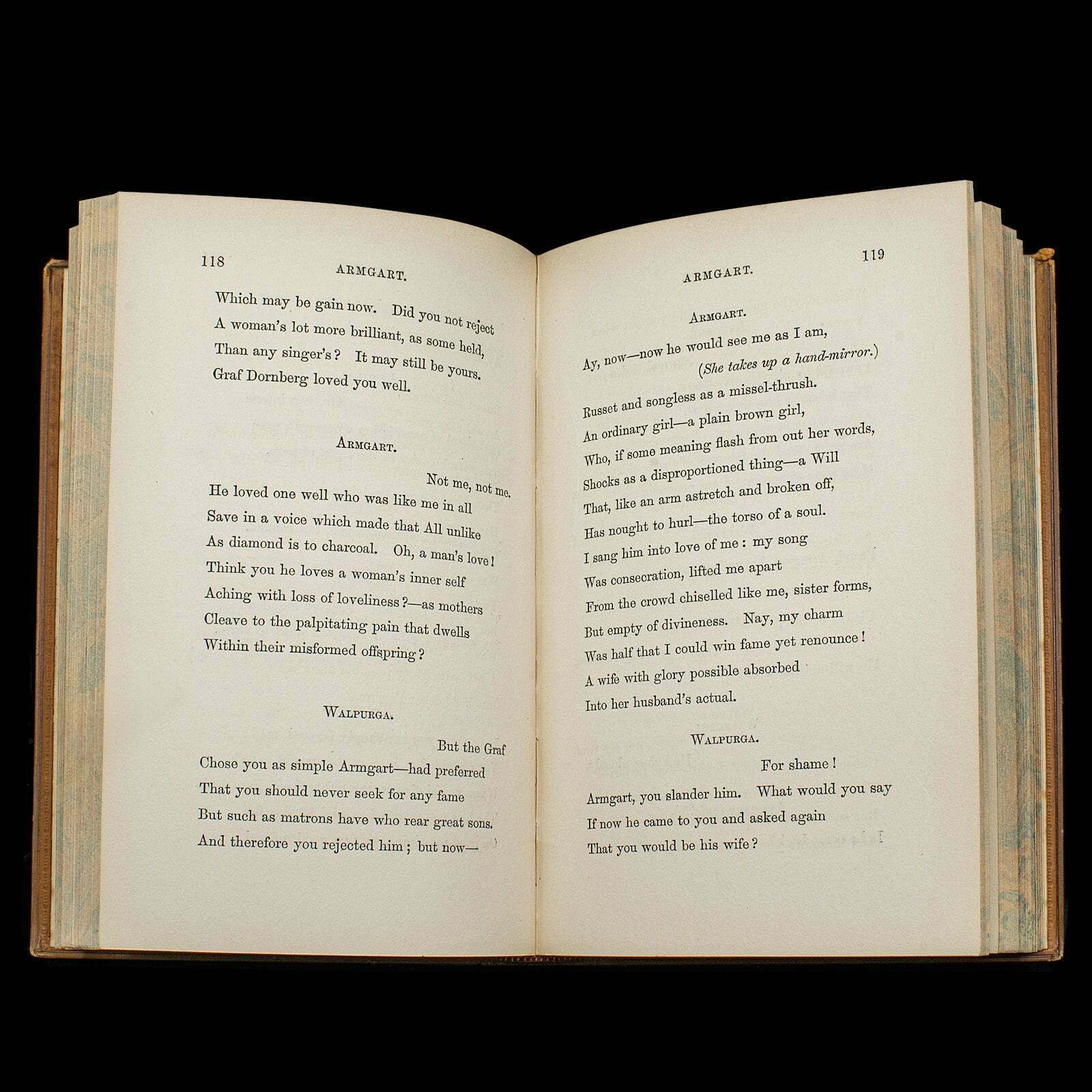 photo for sale Antique Legend Of Jubal, George Eliot, English, Bound, Poetry Book, Victorian