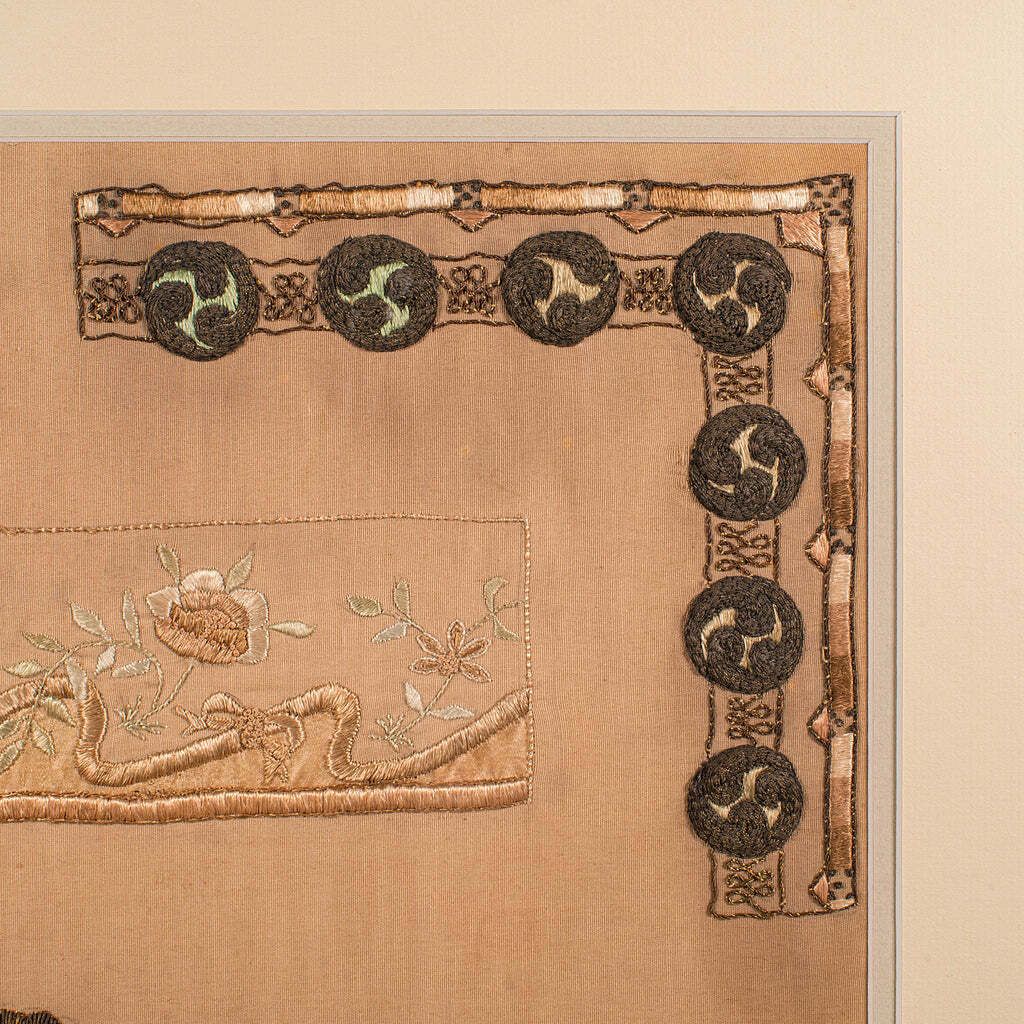 Antique Embroidery Technique Sampler, English, Needlepoint Display, Circa 1915 photo 985.0