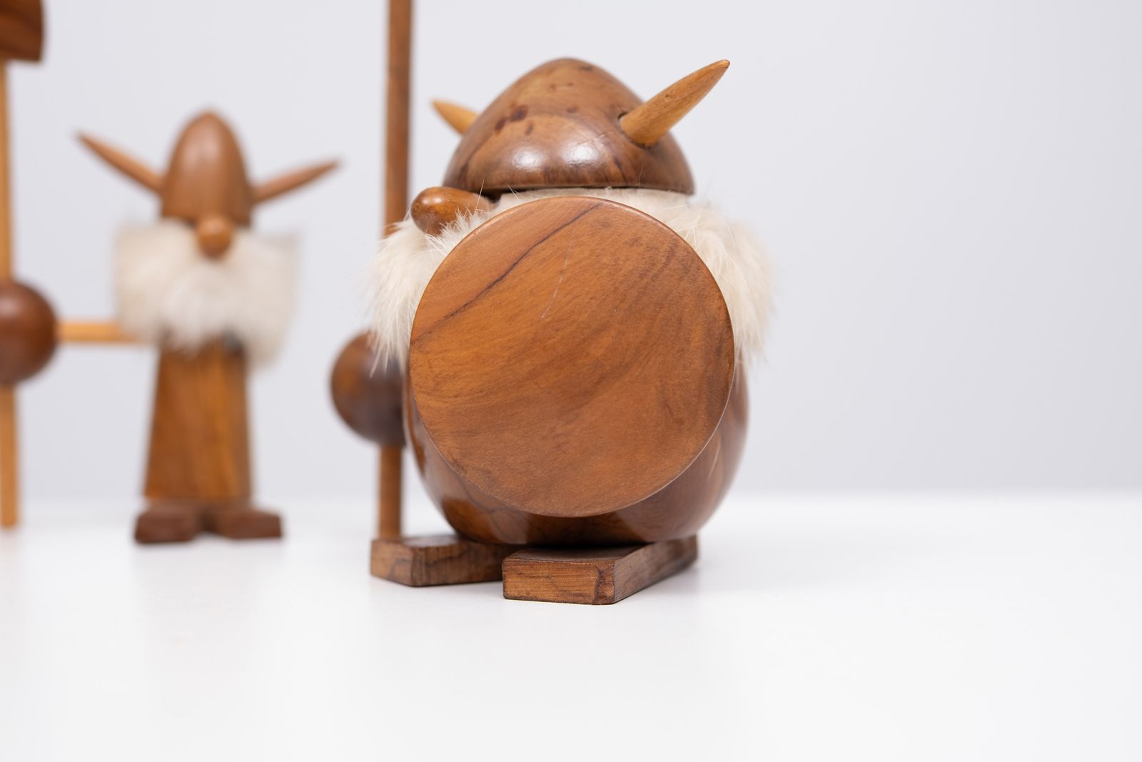 Teak Toy Vikings Kay Bojesen Denmark 1960s photo furniture