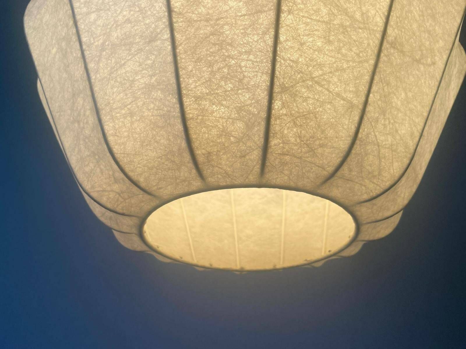 photo for sale Flower Design Cocoon Pendant Lamp By Friedel Wauer For Goldkant, 1960s, Germany
