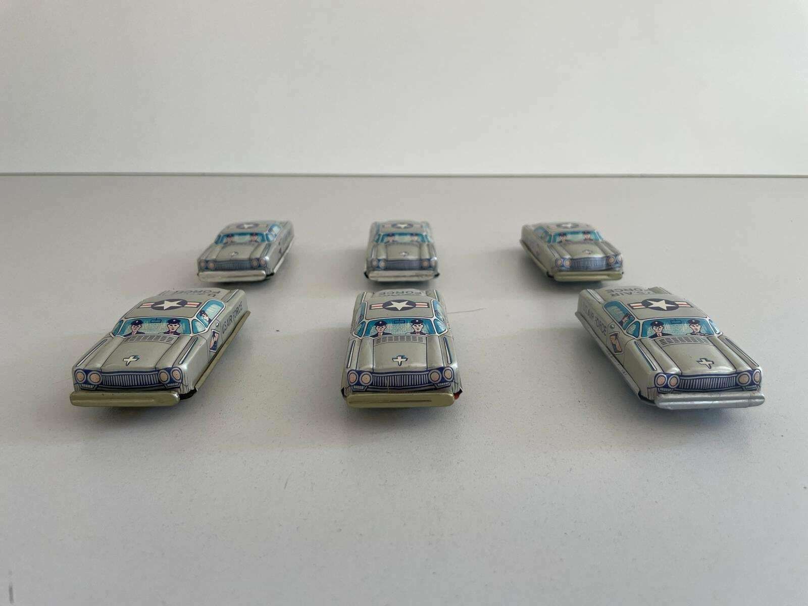Nt Tin Us Air Force Toy Car, Set Of 6, Made In Japan photo 164.0