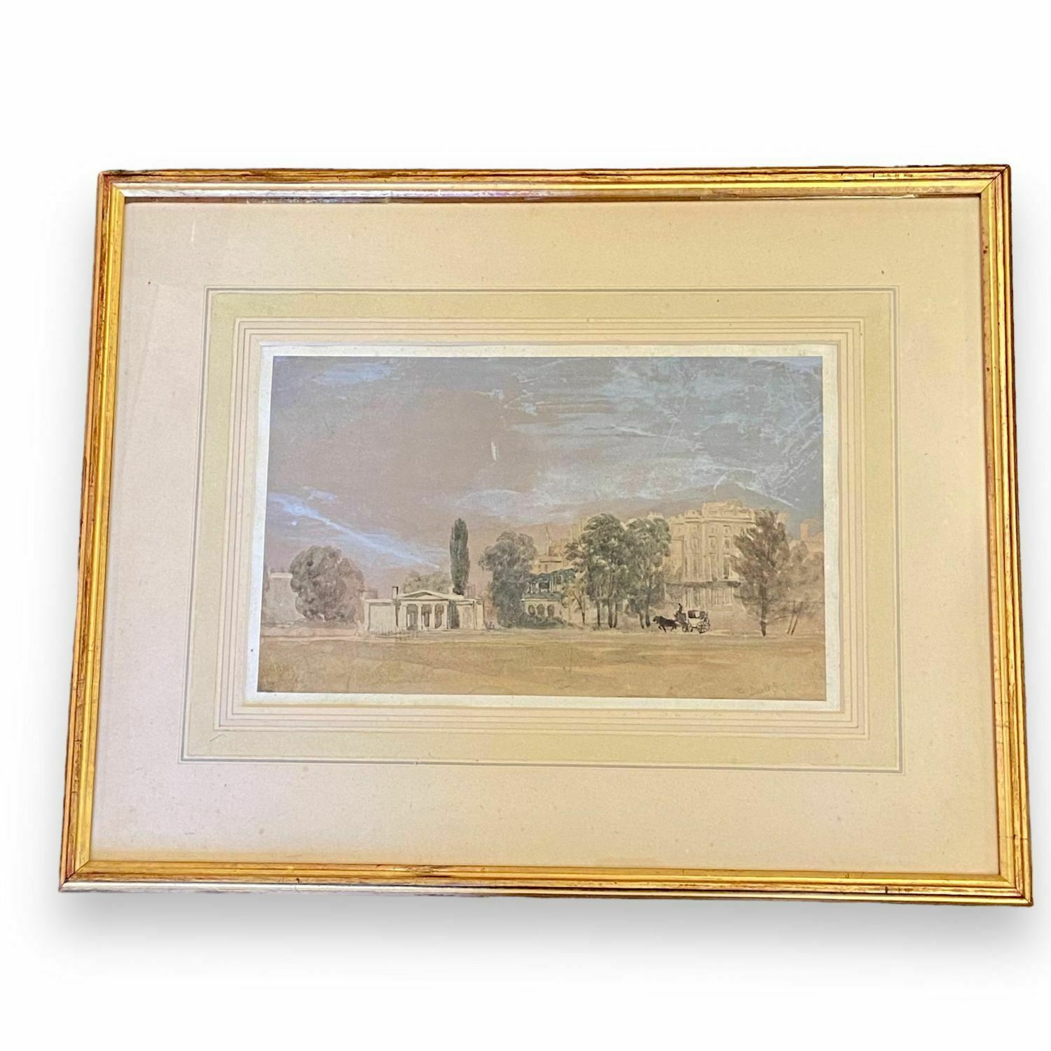 David Cox Jr. Watercolour Of Hyde Park London