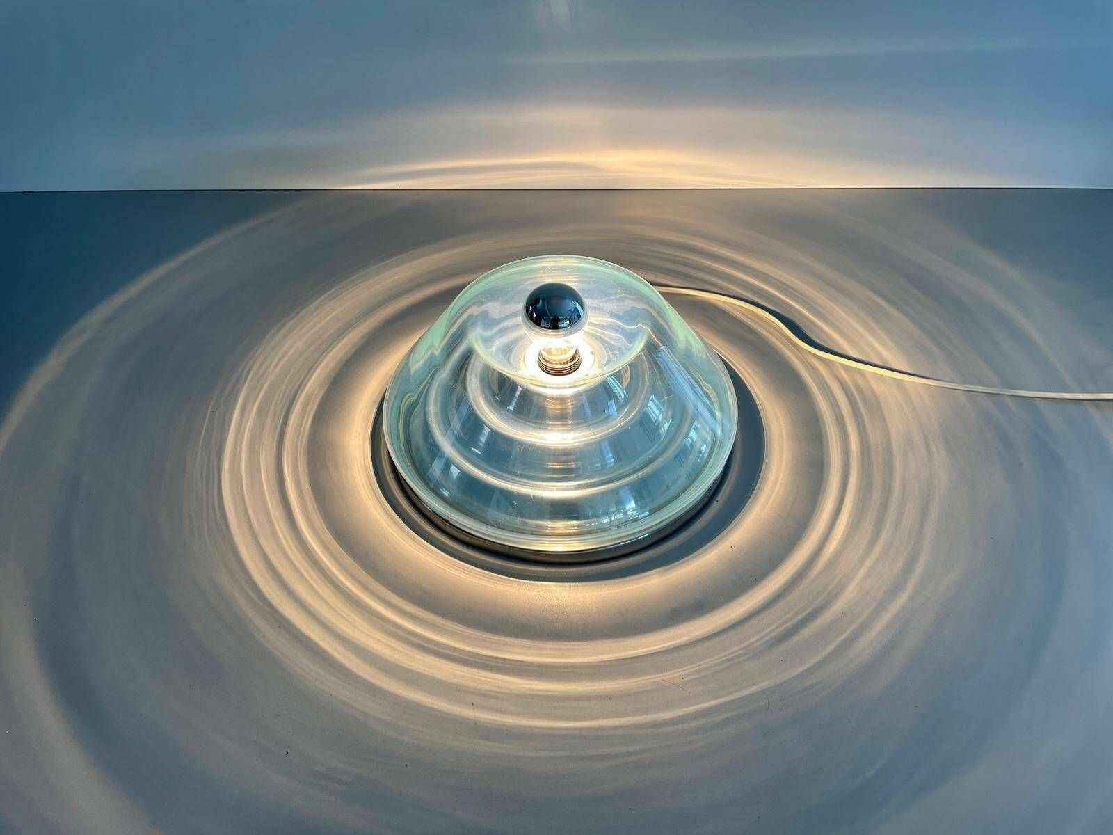 Murano Glass Flush Mount Light By Seguso, 1970s, Italy