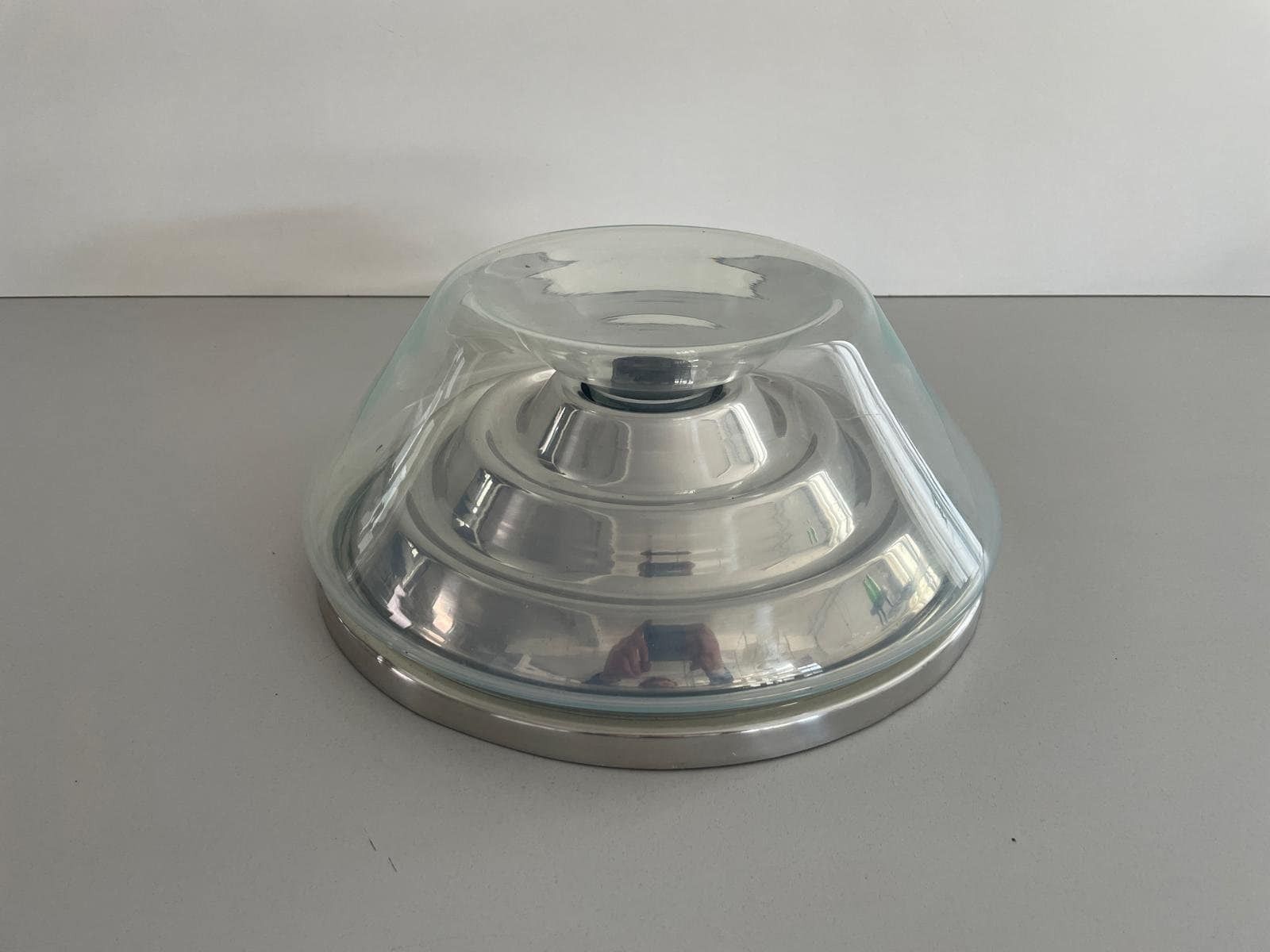 photo for sale Murano Glass Flush Mount Light By Seguso, 1970s, Italy