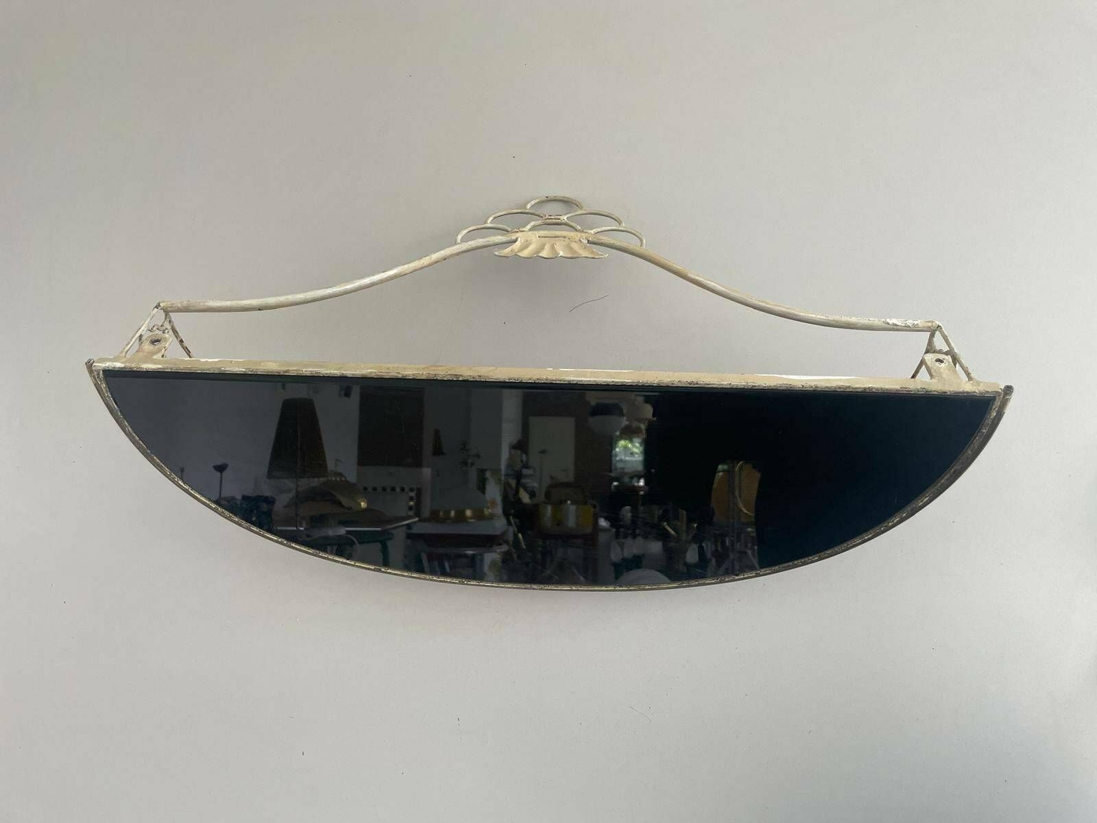 Mid Century Italian Brass And Ceramic Top Floating Shelf, 50s, Italy photo buy
