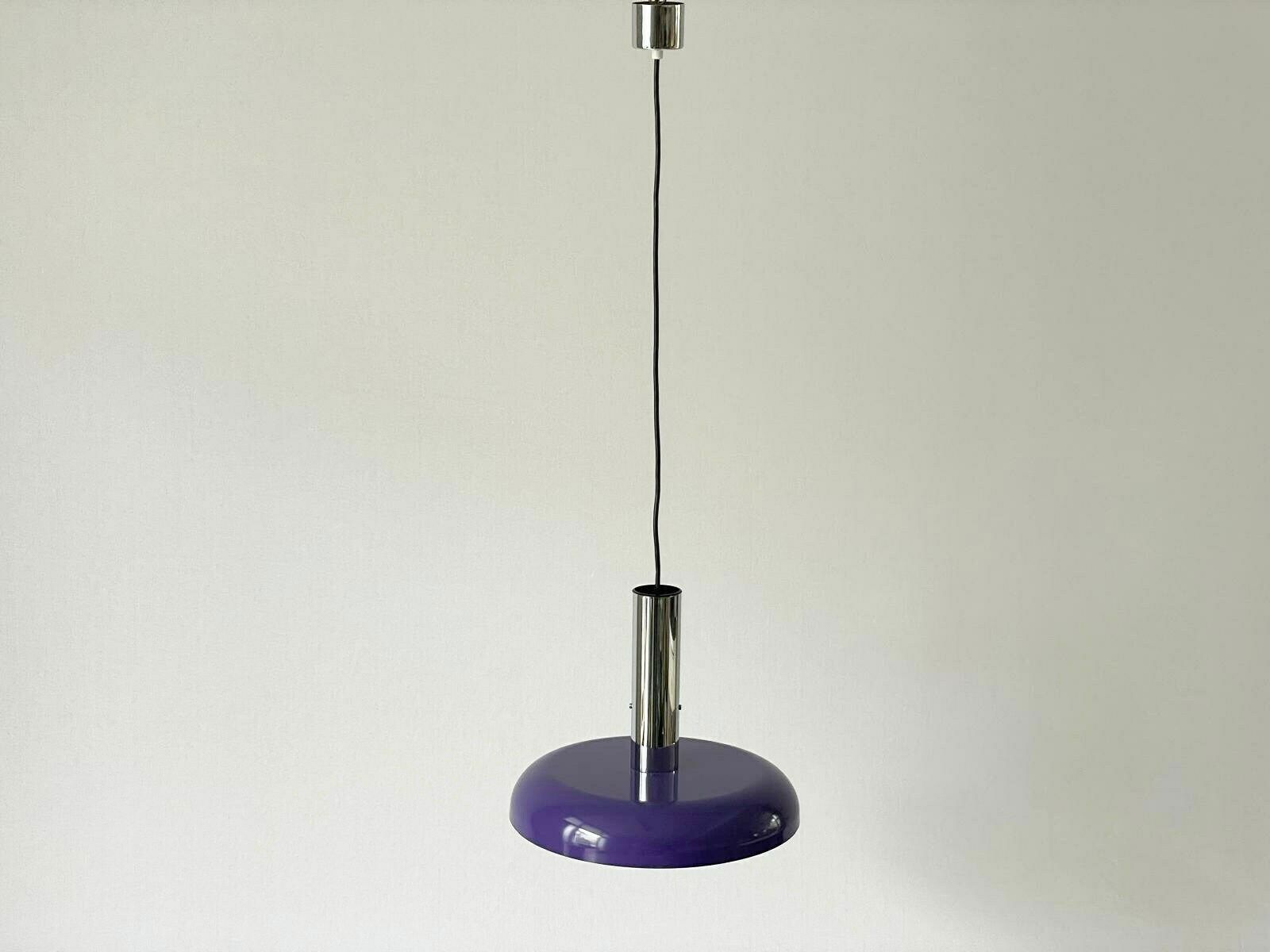 Space Age Maroon Pendant Lamp By Staff, 1970s, Germany photo furniture