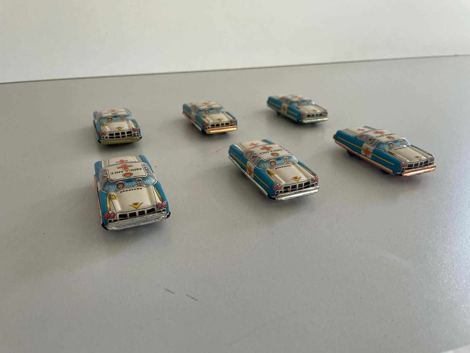 Nt Tin Military Police Toy Car, Set Of 6, Made In Japan photo buy
