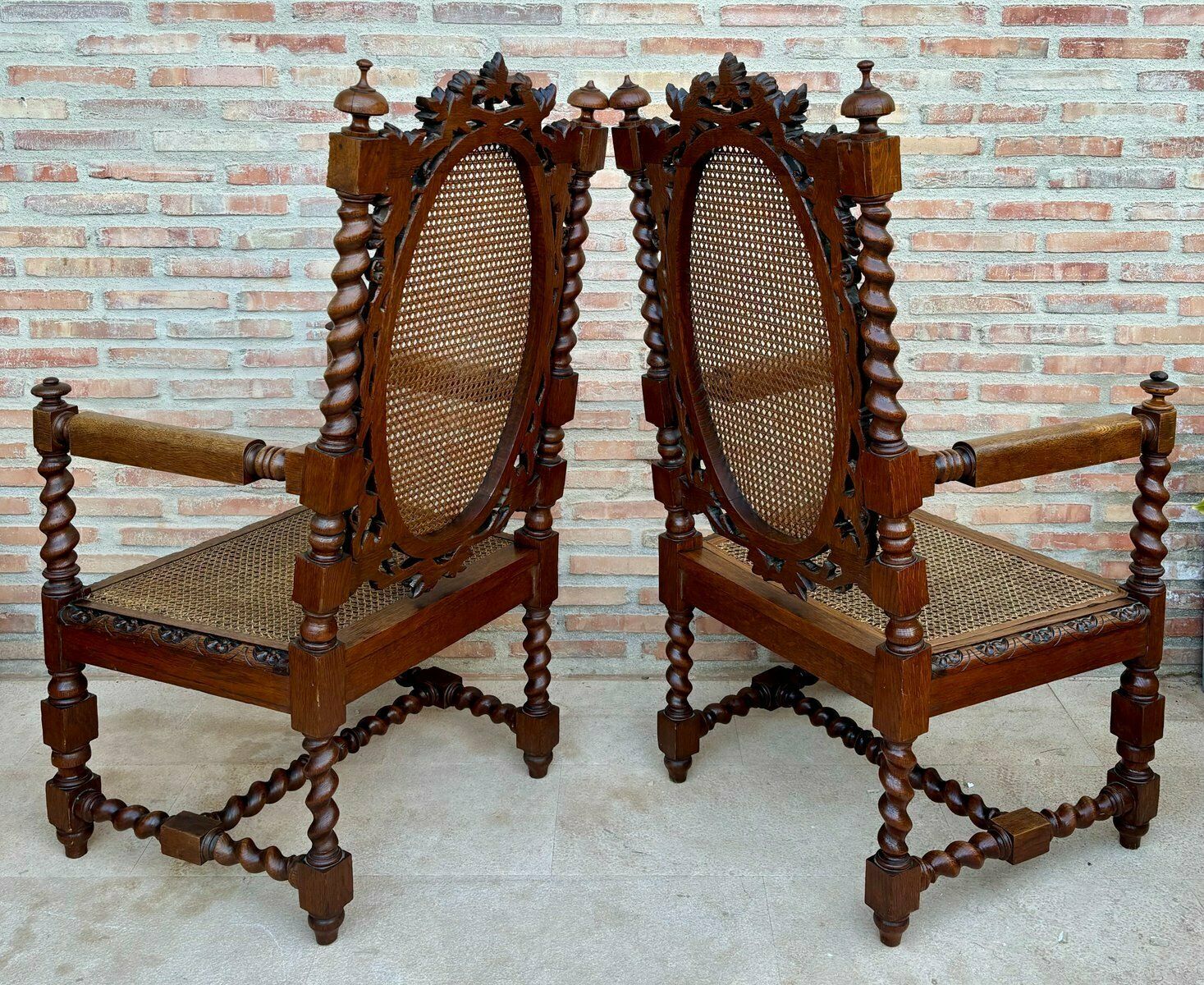 Walnut French Armchairs, 1890s, Set Of 2 photo Furniture