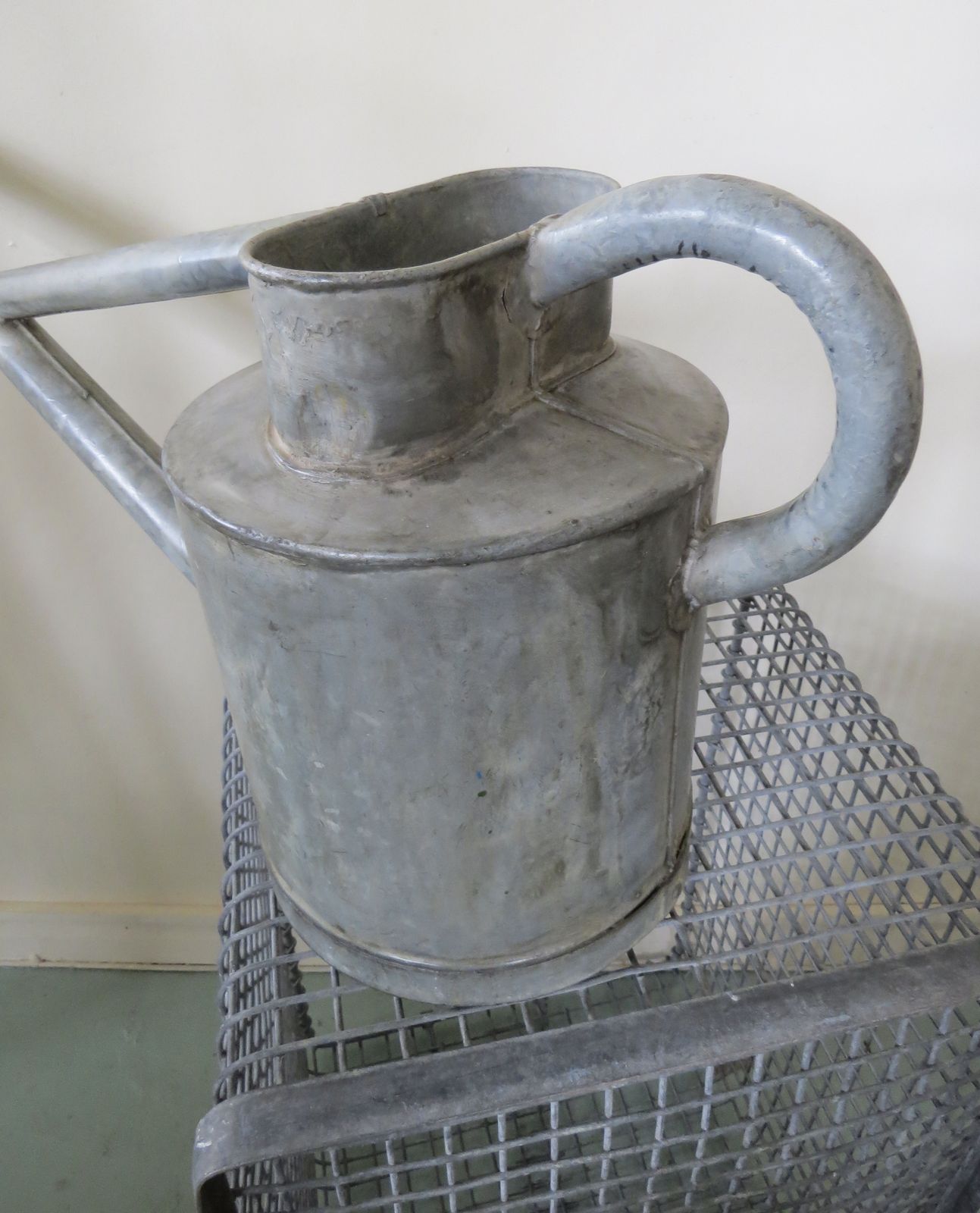 " Haws " Industrial Galvanised Watering Can. Early 20th Century. photo for sale