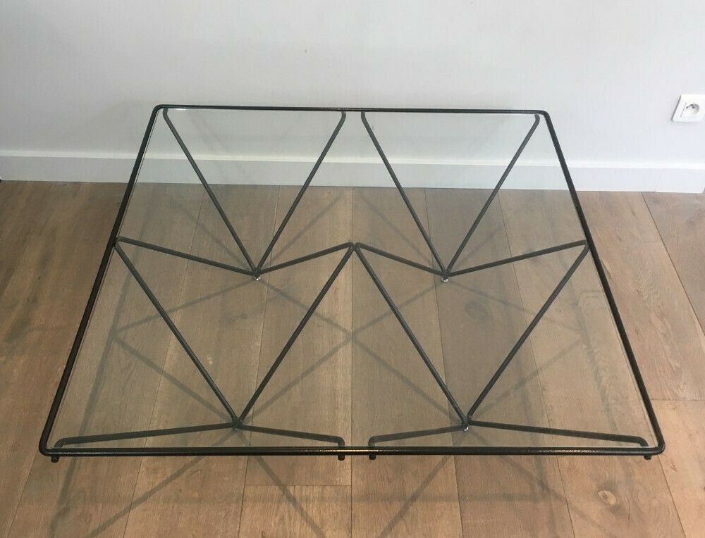 Paolo Piva. Black Lacquered Pyramidal Coffee Table photo buy