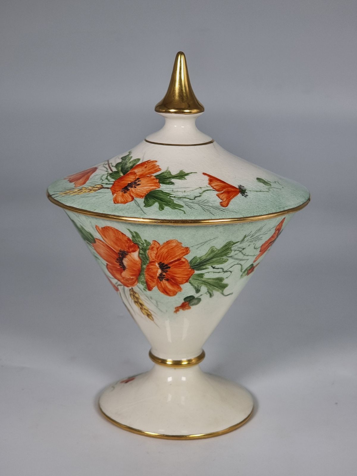 An Art Deco Royal Winton Vase And Cover, Circa 1930 photo Home Decor