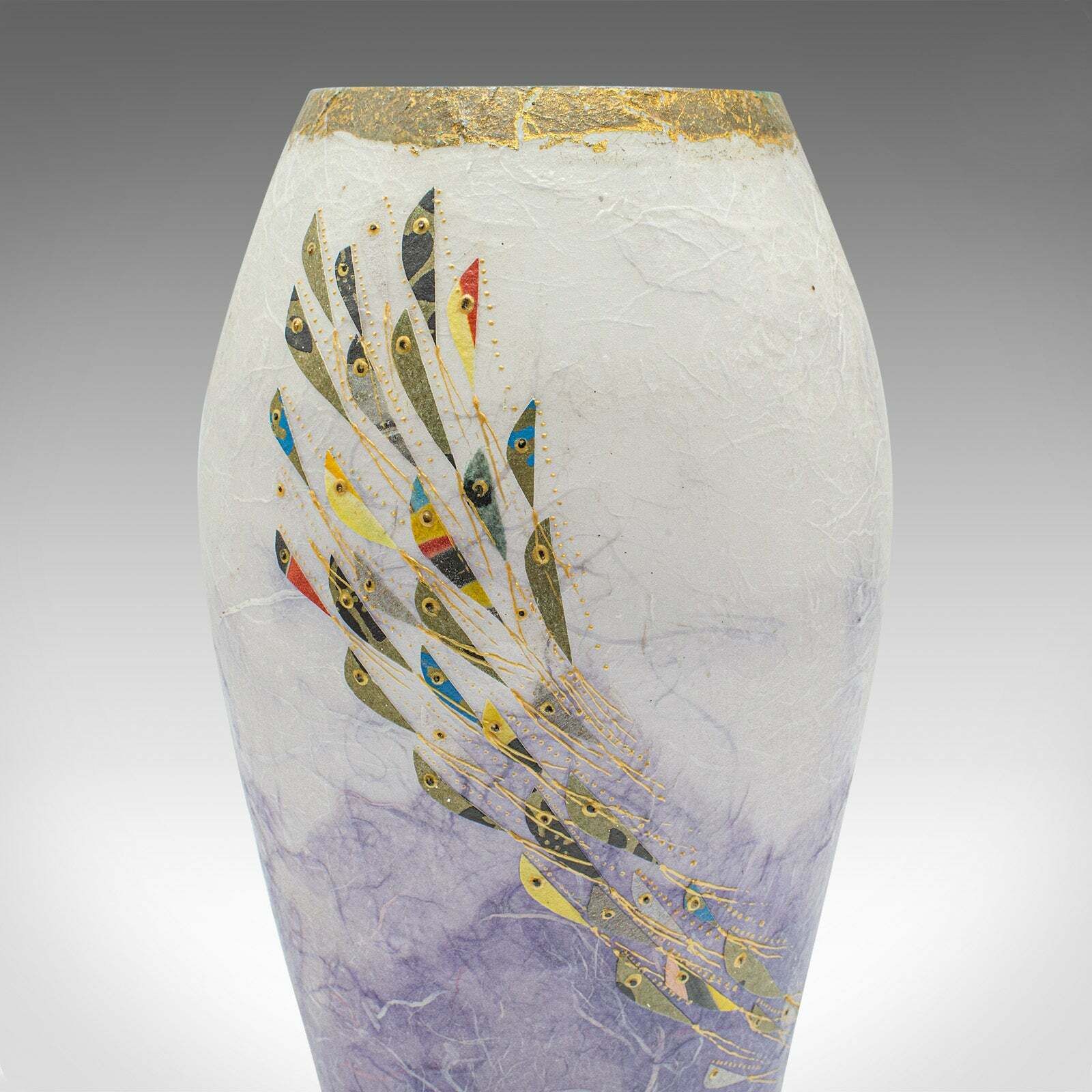 photo for sale Contemporary Decorative Flower Vase, English, Art Glass, Posy Sleeve, Applique