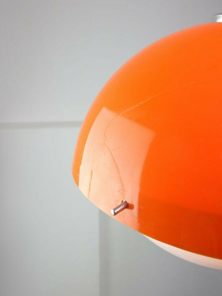 photo buy Space Age Italian Orange Acrylic Glass Pendant Lamp, 1970s