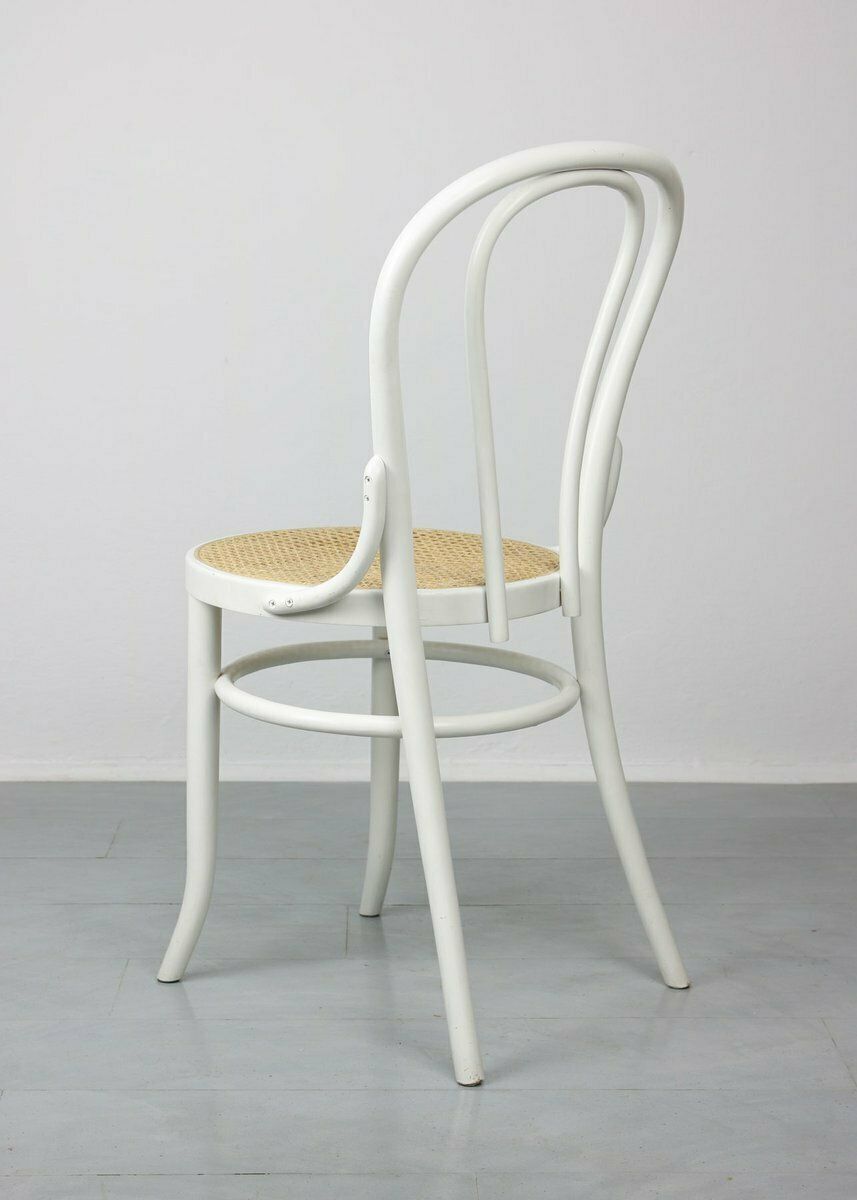 2680.0 No. 18 White Chairs Attributed To Michael Thonet, Set Of 4 photo