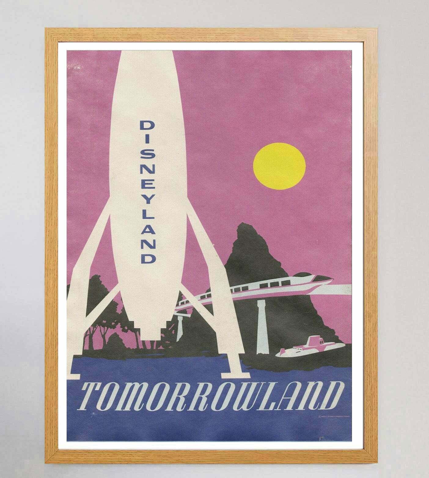 Disneyland   Tomorrowland Original Vintage Poster photo Art