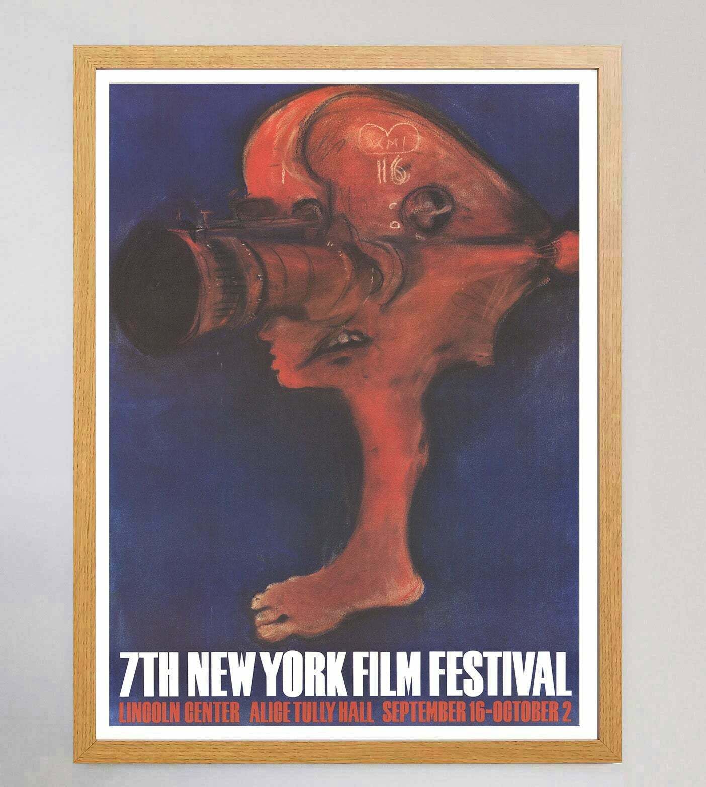 7th New York Film Festival, 1960s Original Vintage Poster photo for sale