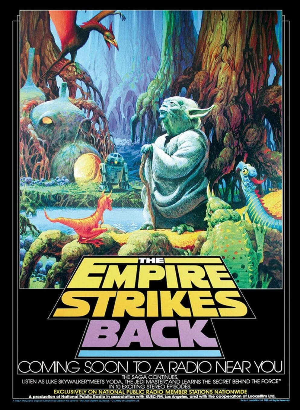 Star Wars The Empire Strikes Back Npr  Original Vintage Poster