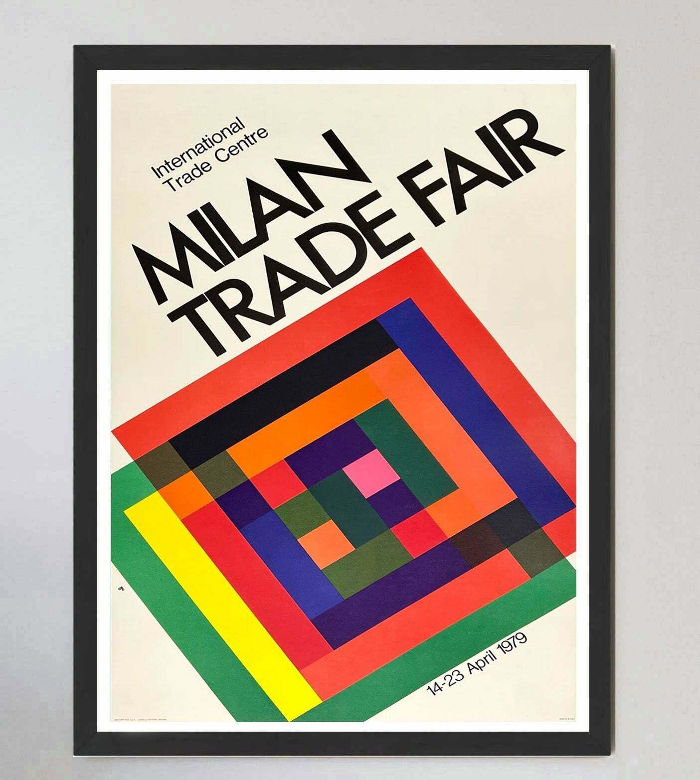 Original Vintage Poster Milan Trade Fair photo furniture