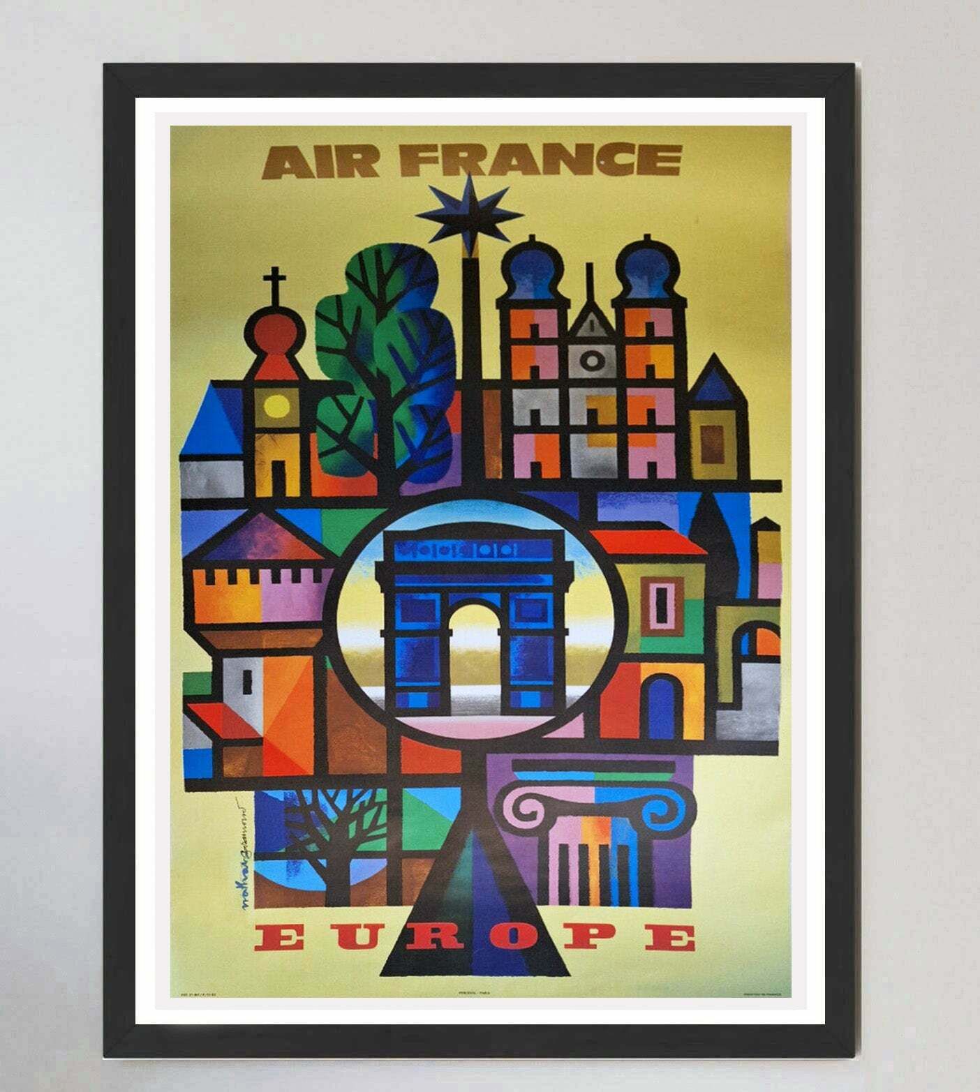Air France   Europe, 1960s, Vintage photo furniture