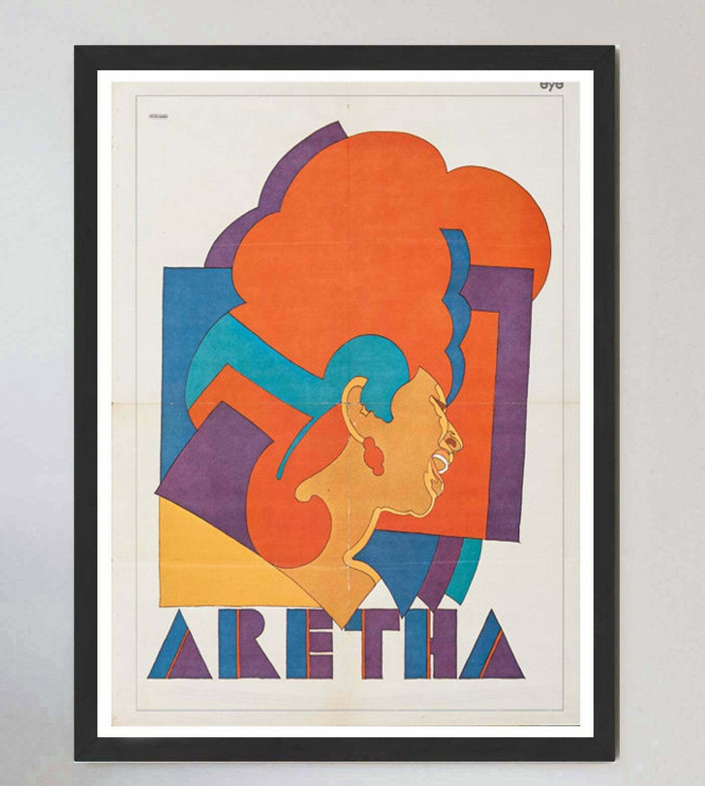 Original Vintage Poster Aretha Franklin   Milton Glaser photo furniture
