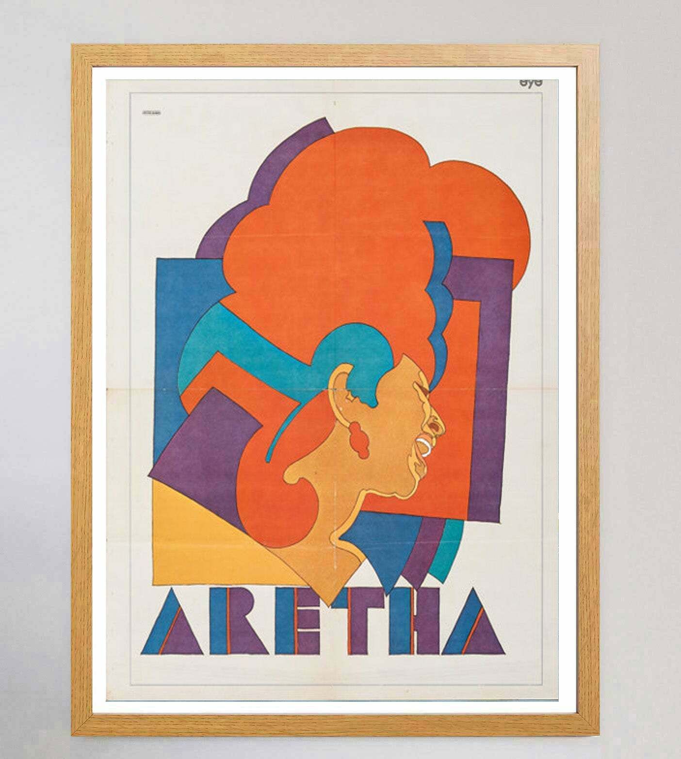 Original Vintage Poster Aretha Franklin   Milton Glaser photo Art