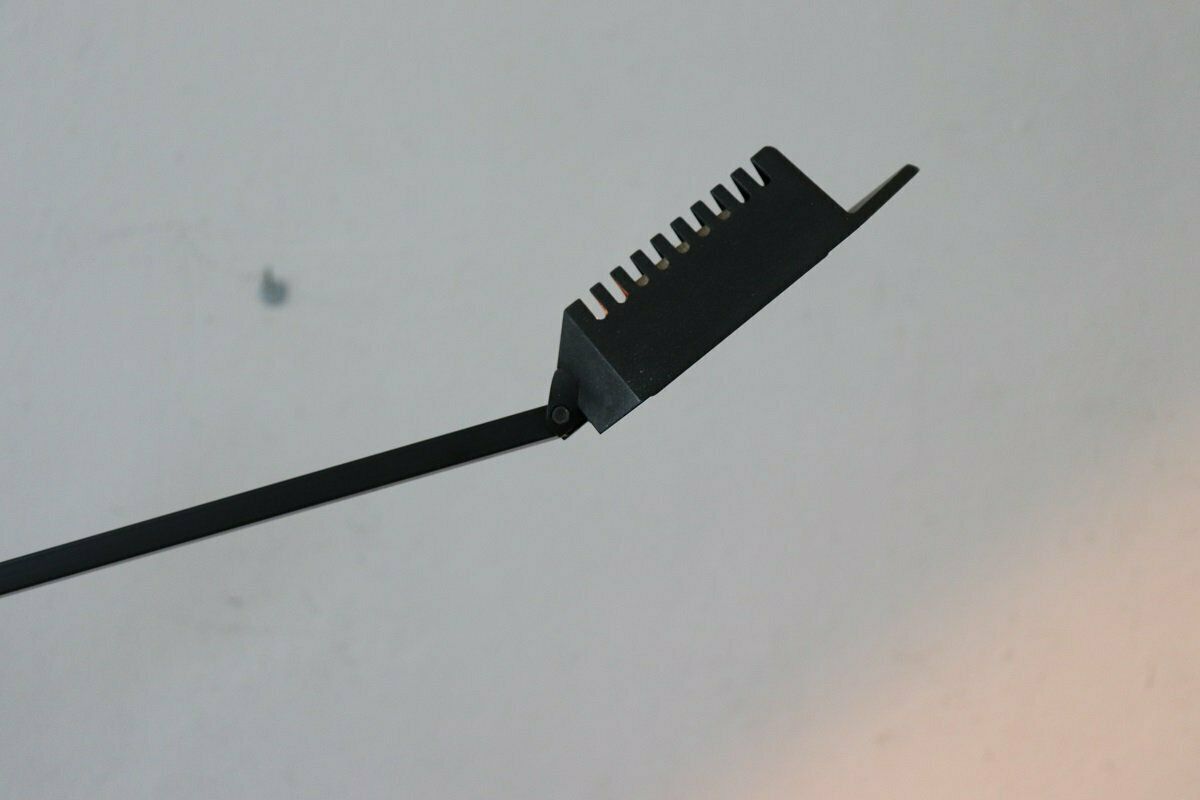 photo for sale Black Metal Postmodern Table Lamp By Fridolin Naef For Luxo, 1980s