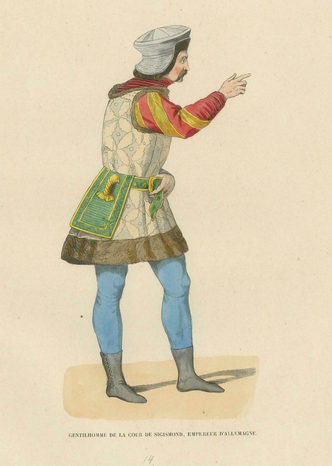 Courtly Splendor: A Nobleman At Emperor Sigismund's Court, 1847 photo 172.0