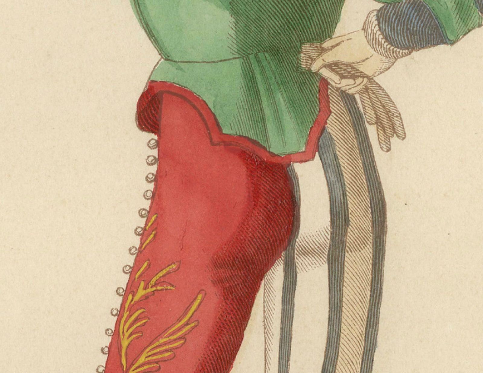 Youthful Extravagance: A Member Of The Venetian Calza, 1847 photo for sale