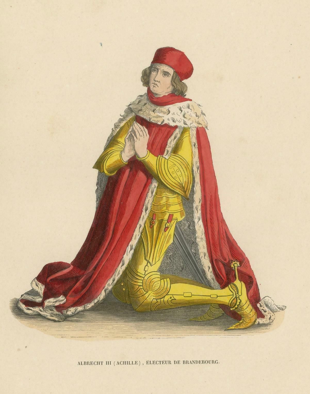 Albrecht Achilles: The Warrior Prince Of Brandenburg In Prayer, 1847 photo Art