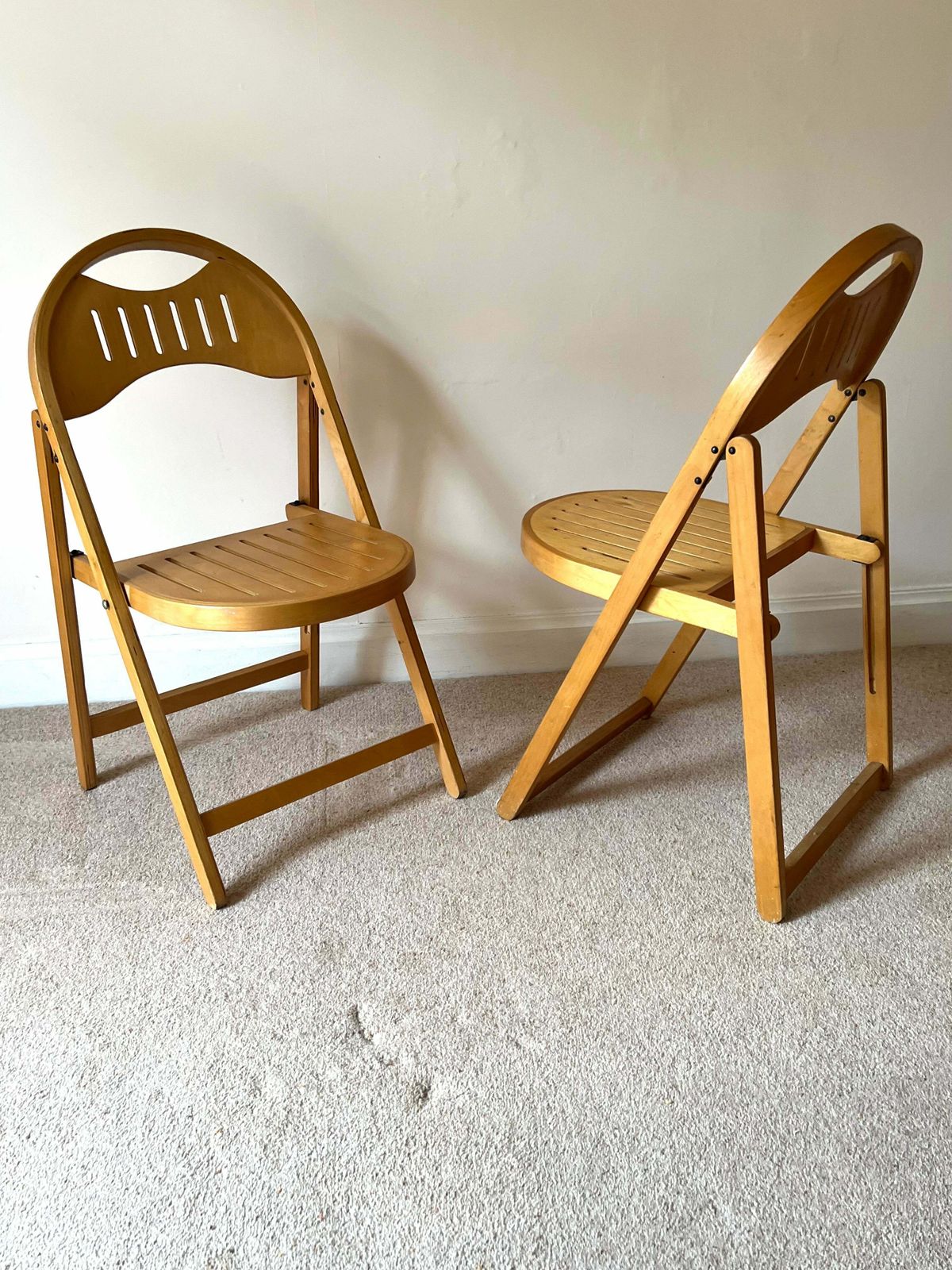Mid Century Pair Of Folding Chairs By Otk photo for sale