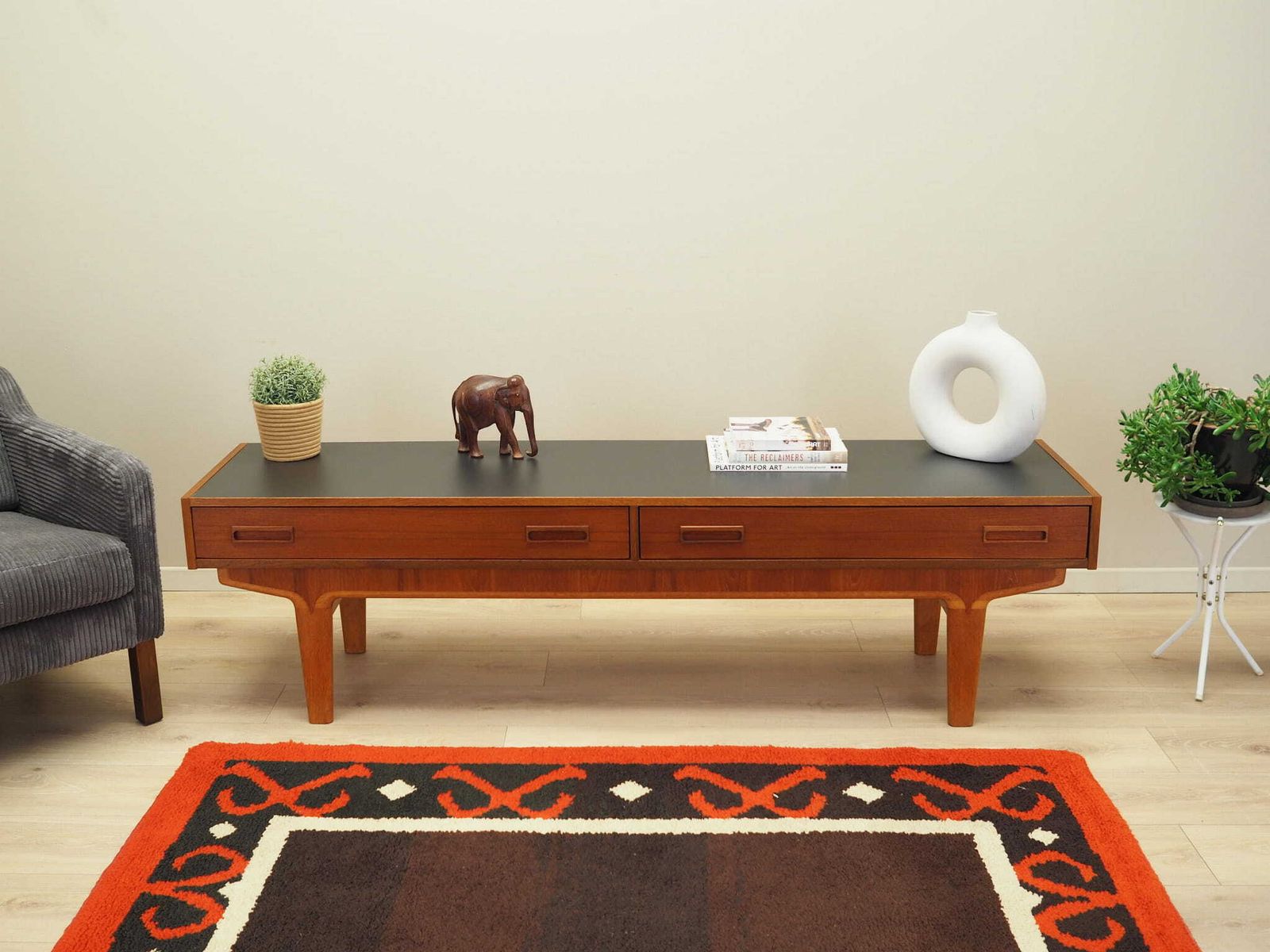 Teak Lowboard, Danish Design, 1960s, Production: Denmark photo for sale